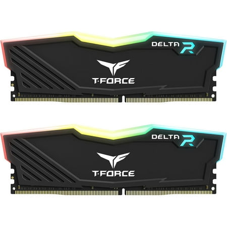 Team T-Force Delta RGB 16GB (2 x 8GB) 288-Pin PC RAM DDR4 3200 (PC4 25600) Desktop Memory Model TF3D416G3200HC16FDC01