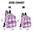 thumbnail image 2 of FORMRS Mini Backpack Purse for Women Travel Daypack Casual Shoulder Bag, Purple and White Pattern, 2 of 7