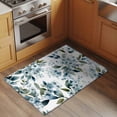 thumbnail image 2 of Rectangle Area Rugs 2 x 3 Ft, Watercolor Flowers Non-Slip Residential Carpet, Spring Floral Leaves Botanical Blue Indoor Crawling Mats Runner Rugs for Living Room/Dining Room/Bedroom, 2 of 8