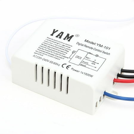 

EDFRWWS Wireless ON/OFF 1 Ways 220V Lamp Remote Control Switch Receiver Transmitter