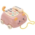thumbnail image 3 of Teléfono CAR EDUCATIVO, Lindo Chino Práctico E Inglés Bilingüe Educación Temprana Teléfono CAR Para Simulación Teléfono De Gato Para Juguete, 3 of 7