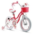 thumbnail image 1 of RoyalBaby Stargirl Vélo d'Extérieur pour Enfants 14 Pouces avec Roues Stabilisatrices, Rose, 1 of 12