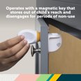 thumbnail image 4 of Safety 1st Adhesive Magnetic Lock System - 2 Locks and 1 Key, White, Toddler, 4 of 11