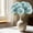 Light Blue, variant on 1 Piece Wine Red Artificial Hydrangea Flower Stem, Large Faux Hydrangea Pick, Full Bloom Floral Stem for Vase Arrangement Home Garden Yard Outdoor Lawn Holiday Floral Decor