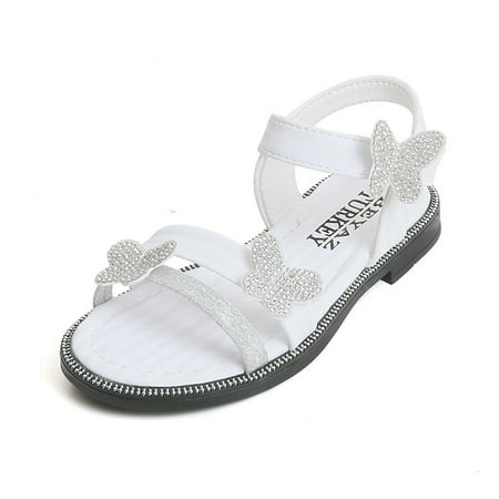 

NIUREDLTD Toddler Girls Sandals Summer Outdoor Closed Toe Soft Rubber Sole Beach Water Shoes Dress Princess Flat Size 35