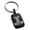 Black, variant on Stainless Steel Thor's Hammer Mjolnir Celtic Viking Rune Engraved Small Rectangle Dog Tag Charm Keychain Keyring