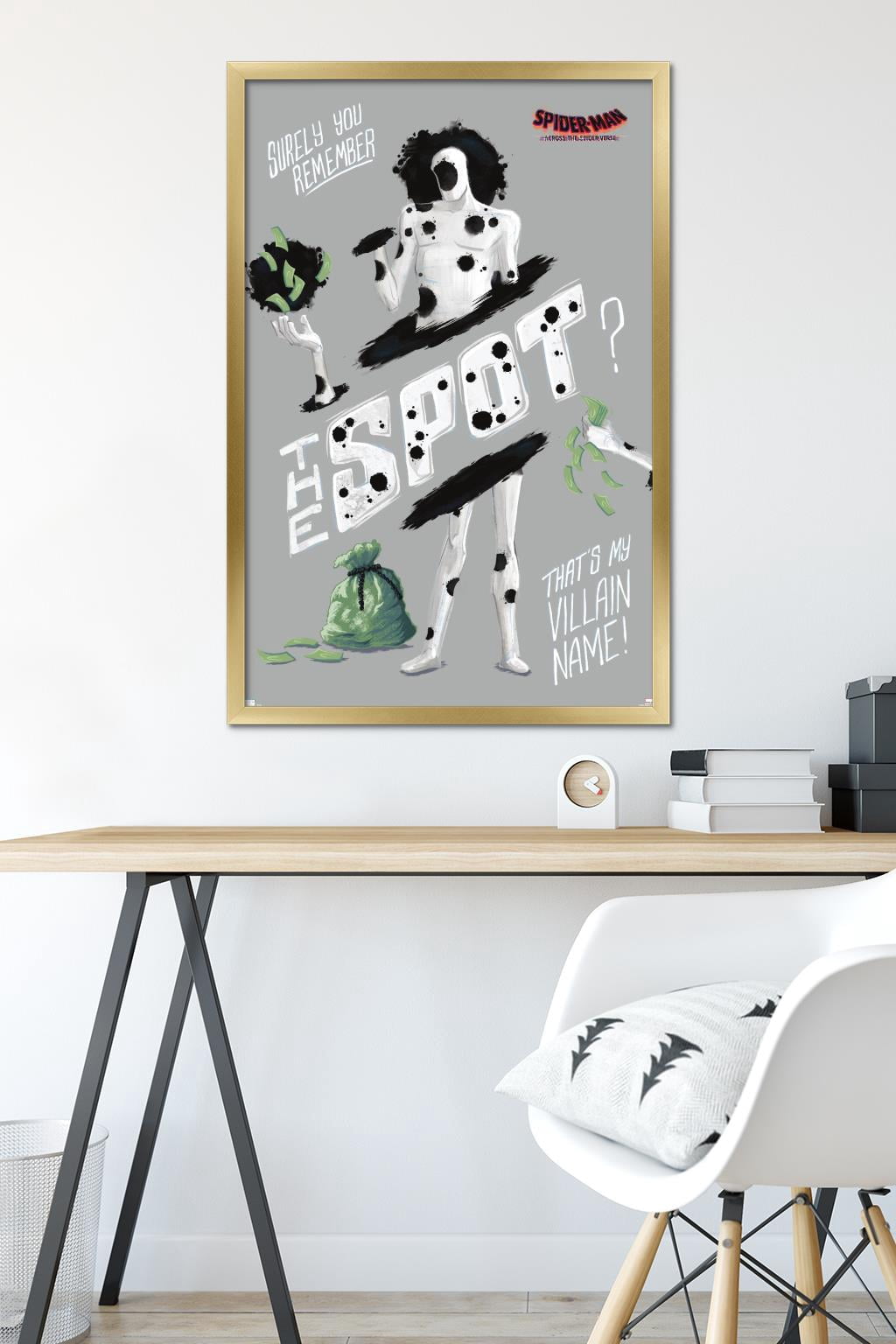 Marvel Spider-Man: Across the Spider-Verse - The Spot Wall Poster, 22.375" x 34" Framed