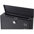 thumbnail image 6 of Black Wall Mount Locking Mailbox with Key – Large Capacity Weatherproof Letter Box for Front Door, Fence or Wall, 14.3 x 4.1 x 11.8 Inches, 6 of 9