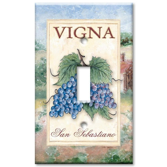 Single Gang Toggle OVERSIZE Wall Plate - Vigna