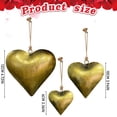 thumbnail image 3 of SSNTSY Antique Style Heart Hangings Heart-Shaped Iron Ornament Gold Heart Pendant Rope Rustic Farmhouses Decor for Valentine's Day Gifts, 3 of 7