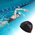 thumbnail image 2 of Unique Bargains 1 Pc Elasticity Swim Cap 5.91"x9.25" Red Blue Black, 2 of 6