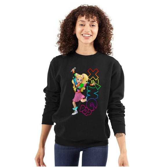 XOMG POP Neon Logo Kinley Cartoon Women Plus Size Sweatshirt Brisco Brands 2X