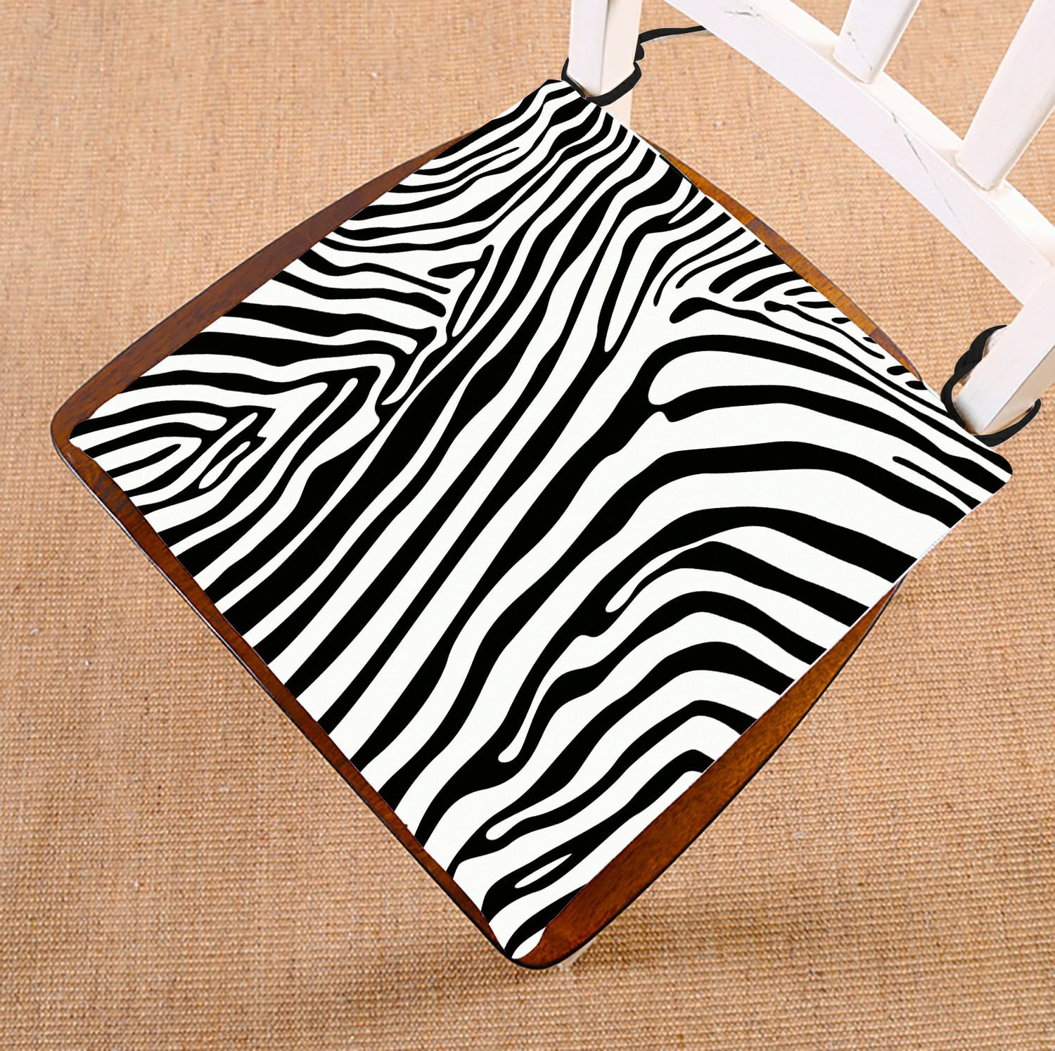 ECZJNT Zebra seat pad chair pads seat cushion 16x16 Inch