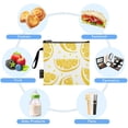 thumbnail image 5 of Dailycode Reusable Ziploc Bags Leakproof Sandwich Snack Freezer Bags Lemon Slice and Polk Dot 3 pack, 5 of 7