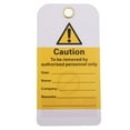 thumbnail image 4 of LOVIVER 2-side PVC Security Caution Tags Warning Cards '' Marking Caution Remarks, 4 of 8