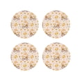 thumbnail image 2 of Balery 4 Pcs Cute Bee Gnomeleather Coasters Set, Drink Table Cup Coasters For Living Room Kitchen Coffee Decor, 2 of 9