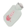 thumbnail image 3 of Hot Water Bottle Soft Cover Hot Cold Compress Portable Thicken Pain Reduction Leakproof Rubber Hot Water Bag Green Bunny, 3 of 5