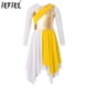 thumbnail image 2 of Vestido de baile lírico de Ballet de alabanza litúrgica para niñas, falda metálica de manga larga, bata de adoración para iglesia, disfraz de vestido de actuación, 2 of 5