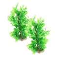 thumbnail image 4 of KAKOWELY 2pcs Fish Tank Fake Plants Aquarium Landscaping Green Realistic Design for Fish Tank, 4 of 5