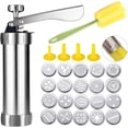 thumbnail image 1 of Juego de pistolas para hacer galletas de acero inoxidable con 20 discos y 4 puntas, 1 of 5