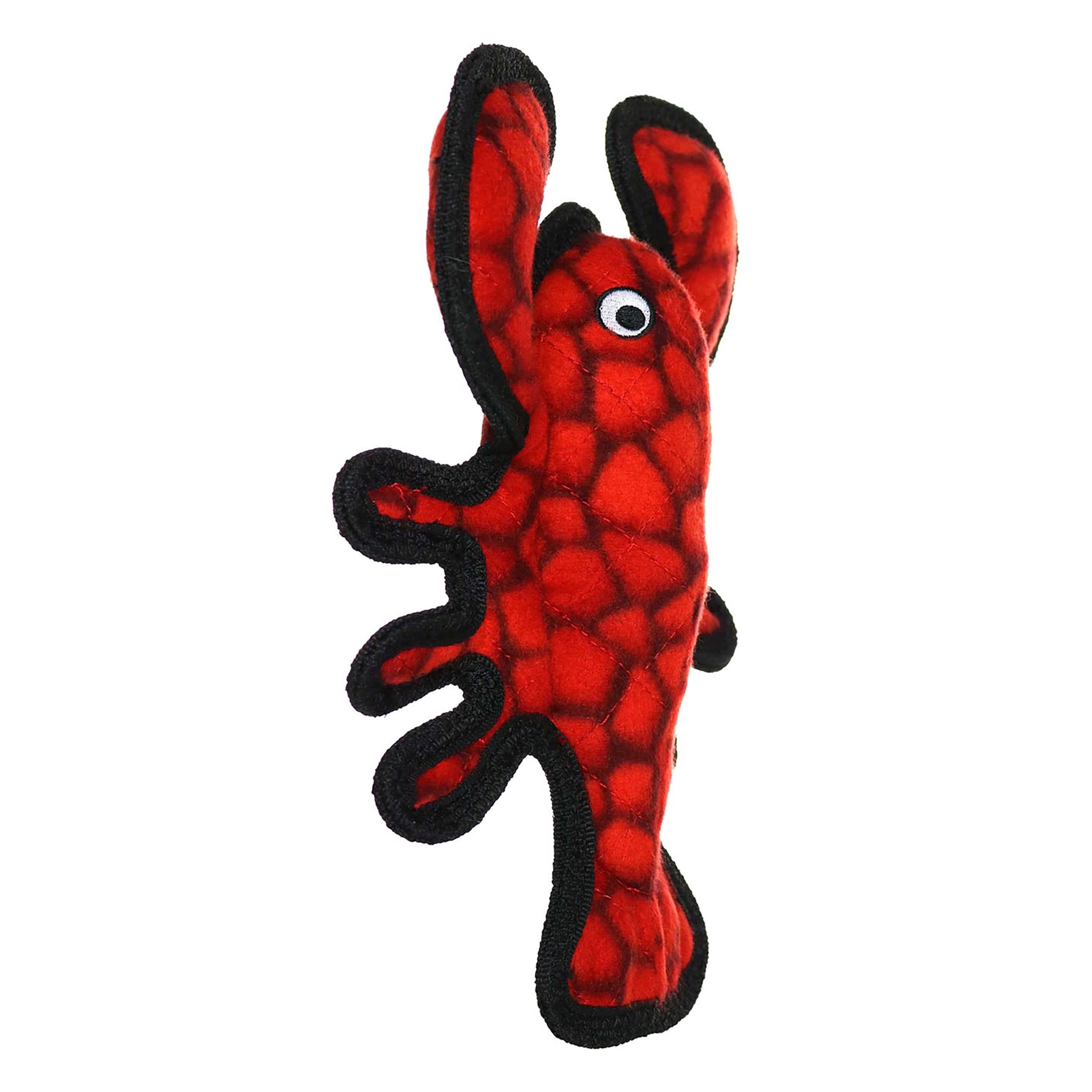 Tuffys Ocean Creature Jr Lobster Durable Plush Squeaky Dog Toy