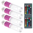 thumbnail image 4 of Waterproof RGB Bulb, With Remote Control LED Light Bulb, AC85-265V For Bedroom Bar Holiday Party Hotel ,Office,Living Room Purple, 4 of 8
