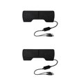 thumbnail image 1 of crativent ZYElroy Portable Mini USB Stereo Speaker Notebook Laptop Computer PC Screen Clip-on Music Player Black 2Set, 1 of 6