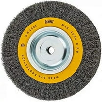 DEWALT Wire Wheel for Bench Grinder, Crimped Wire, 8-Inch (DW4906),Medium