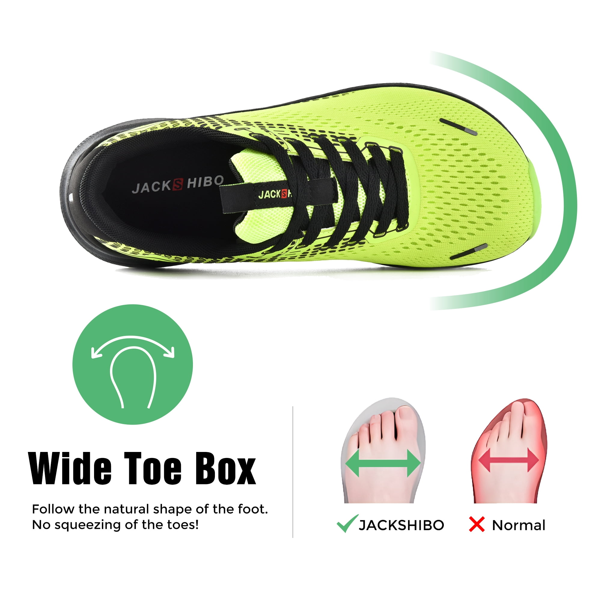 SUYSTEX Wide Toe Box Shoes for Men Arch Support Shoes Wide Width Sneakers for Running Walking Athletic Orthopedic Plantar Fasciitis Workout with Thick Cushioned Zero Drop Sole