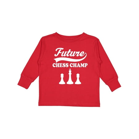 

Inktastic Future Chess Champ Game Champion Gift Toddler Boy or Toddler Girl Long Sleeve T-Shirt