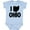 AE-Light Blue, variant on Inktastic I Love Ohio with State Silhouette Boys or Girls Baby Bodysuit