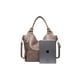 thumbnail image 3 of Bolso de mano ITSCOSY de piel sintética a la moda con hombros holgados, caqui, 3 of 7