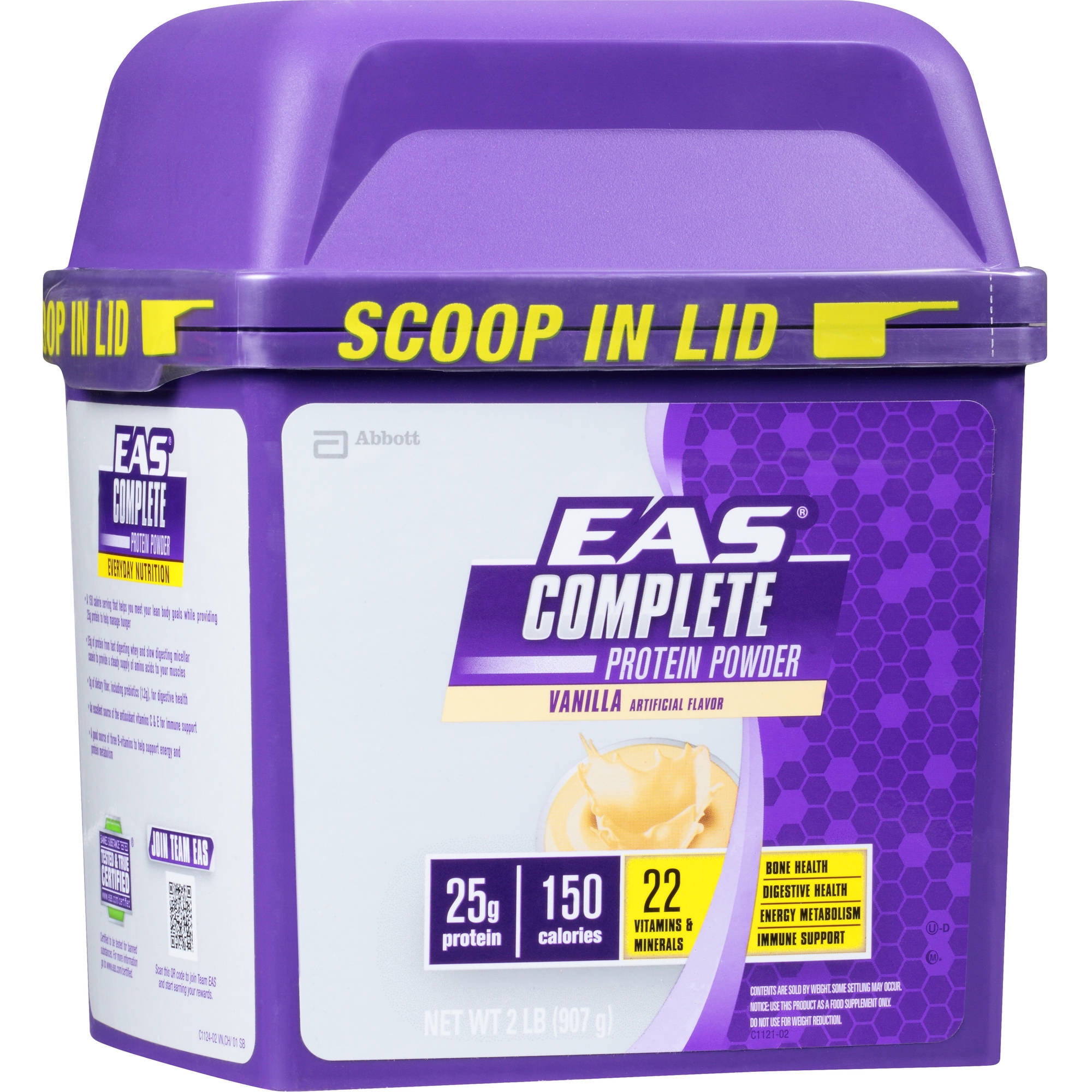 EAS Complete Protein Powder, Vanilla, 25g Protein, 2 lb