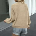 thumbnail image 4 of jtjvou Women's Long Sleeve Open Front Knit Cropped Cardigan Sweaters Casual Drop Shoulder Short Shrugs Sweater Coats Yellow Free Size, 4 of 4
