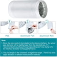 thumbnail image 3 of Advanced Air Ducting for HVAC Ventilation, Flexible Dryer Vent Hose, Heat Resistant and Fire Resistant, Suitable for Air Inlets/Outlets of Air Conditioners, Kitchens, Clothes, 3 of 5