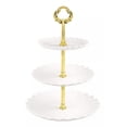 thumbnail image 1 of Exhibidor 3 Niveles Soporte Base Para Cupcakes Y Postres blanco, 1 of 4