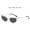 Gold Frame Full Gray Piece, variant on New Metal Cat-Eye Polygonal Sunglasses, European and American Style Unique Shades, Y2K Cyber Future Diamond-Shaped Sunglasses, Fashionable and Versatile