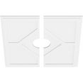 thumbnail image 2 of 38"OD x 7"ID x 13 1/4"C x 1"P Embry Architectural Grade PVC Contemporary Ceiling Medallion, Two Piece, 2 of 11