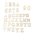 thumbnail image 1 of MasteelfCA 1 Set Wooden Self-Adhesive Alphabet Letters Numbers Accessories for DIY Craft Home Decor, 1 of 8