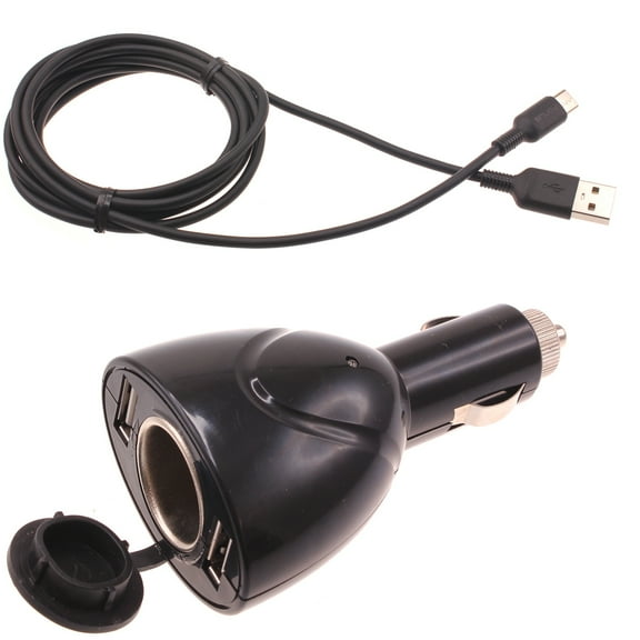 For Sonim XP3plus - 2-Port USB Charger, 6ft Type-C Cable Power Cord DC Socket Splitter USB-C Wire Adapter Compatible With Sonim XP3plus Phone