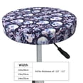 thumbnail image 4 of Susaid Skull flower crystal Print Elastic Bar Stool Cover Personalized Washable Stool Cover for Barbershop Home Bar Kitchen-12 inch, 4 of 7