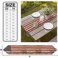 thumbnail image 3 of Retro American Flag Table Runner Linen Burlap Table Runner 70 Inches Long Vintage Shabby US Flag Dresser Scarves for Kitchen Island Coffee Dining Room Party Wedding Banquet Holiday Decoration 13"x70", 3 of 8