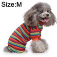 thumbnail image 2 of Ropa divertida transpirable verano camiseta mamá niño perro SY77 rojo raya M, 2 of 5