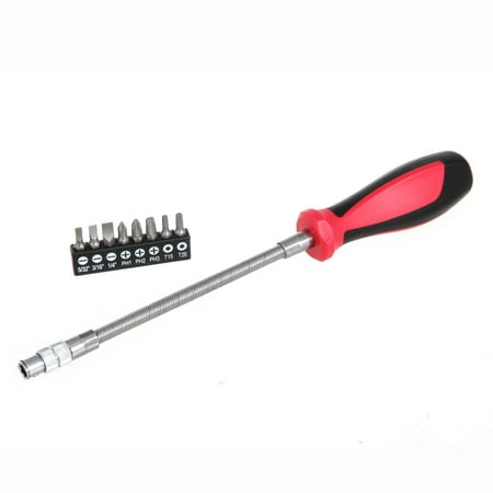 HYPER TOUGH FLEXIBLE SHAFT DRIVE SCREWDRIVER WITH 9 BITS