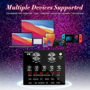 Podcast Microphone Bundle, BM800 Microphone Kit with Live Sound Card, Condenser Microphone & DJ Mixer with Adjustable Mic Suspension Scissor Arm, Shock Mount & Filter for Studio Recording & Broadcas