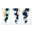 thumbnail image 2 of Designart "Transient Spirit Deep Blue Ink Abstract IV" Abstract Painting Wall Art Set Of 3 - Modern Blue Gallery Wall Set For Home Decor, 2 of 6