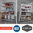 thumbnail image 6 of Ar Shelving Wire Heavy Duty 71 in. H X 47 in. W X 20 in. D Metal Shelving Unit, 6 of 8