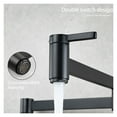 thumbnail image 6 of Spout Folding Arm Tap Sink Modern Basin Kitchen Faucet Splash Proof Easy Install Pot Filler Bathroom Double Switch Wall Mount ,Easy to Use, 6 of 6