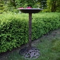 thumbnail image 3 of Round Cast Aluminum Metal 32-in Bird Bath with Hummingbirds, 3 of 3