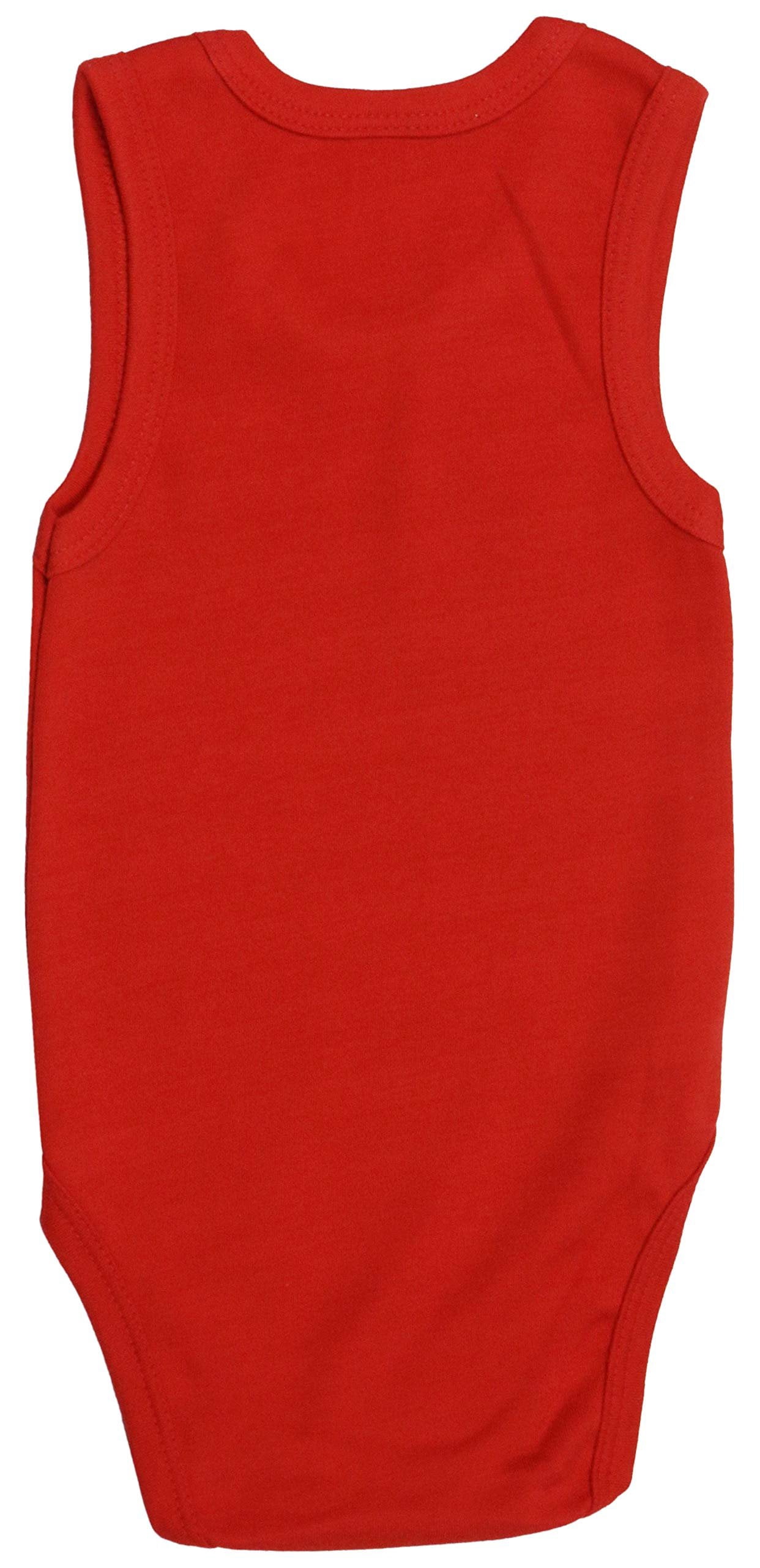 ToBeInStyle Boy's Pack of 4 Ultra-Soft Cotton Baby Tank Top Bodysuits - Cool - 3-6 Months Old